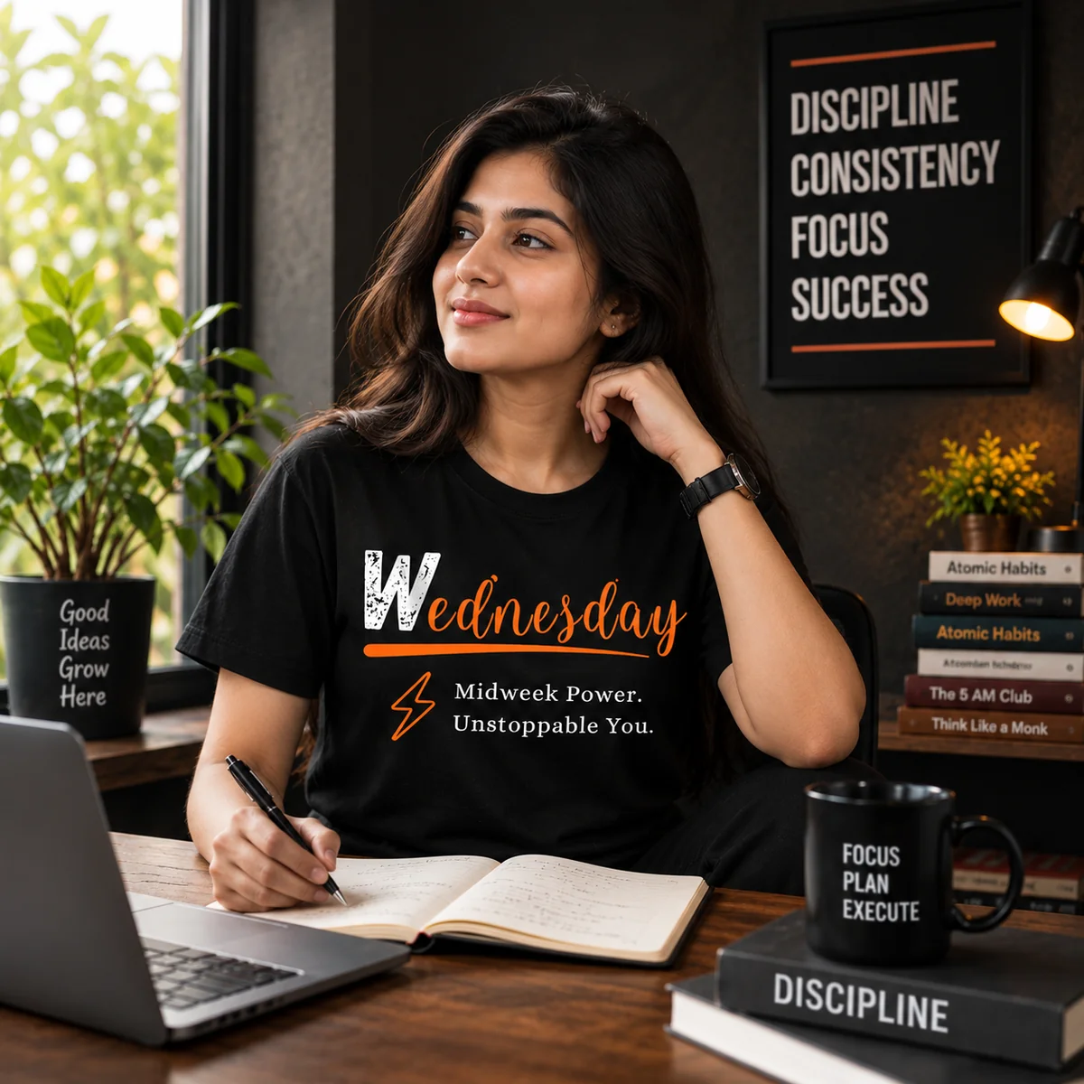 Wednesday Motivation T-Shirt – Midweek Power Graphic Tee