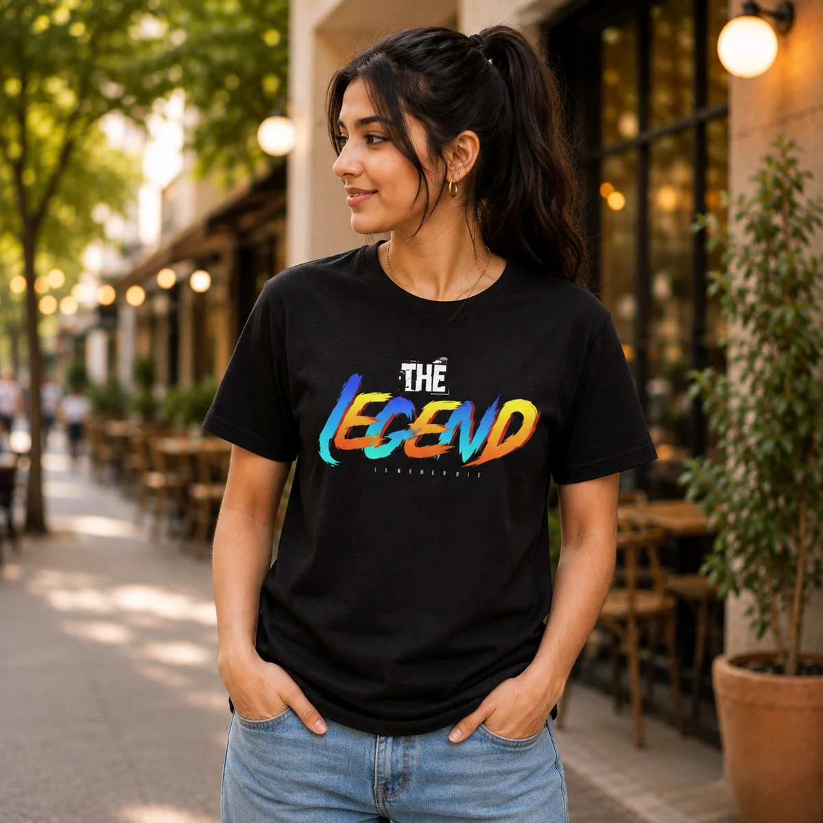 The Legend Is Never Die Graphic T-Shirt – Motivational Unisex PolyCotton Tee