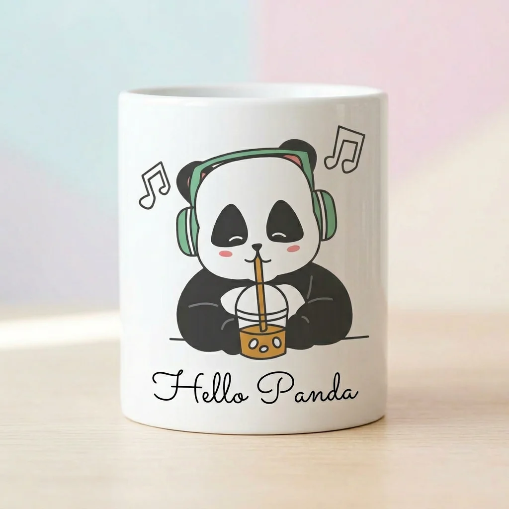 Ceramic Panda Print Coffee Mug – Hello Panda